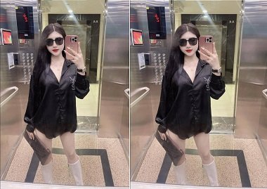 Hot girl Thuỳ Dương trắng tròn